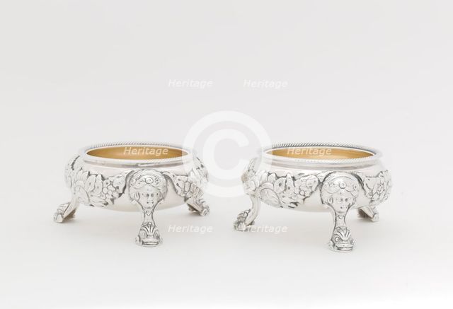 Pair of Salts, 1790/95. Creator: Joseph Richardson.