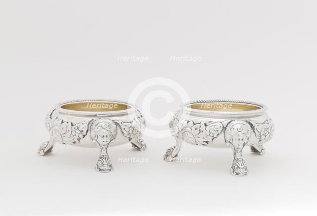 Pair of Salts, 1790/95. Creator: Joseph Richardson.