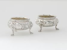 Pair of Salts, 1851/55. Creator: Ball, Black & Co
