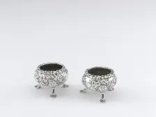 Pair of Salts, 1886. Creator: Unknown