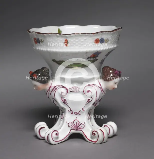 Pair of Salts from the Sulkowsky Service, 1735-1756. Creator: Meissen Porcelain Factory (German).