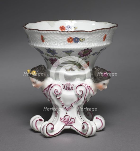 Pair of Salts from the Sulkowsky Service, c. 1736. Creator: Meissen Porcelain Factory (German); Johann Friedrich Eberlein (German, 1696-1749).