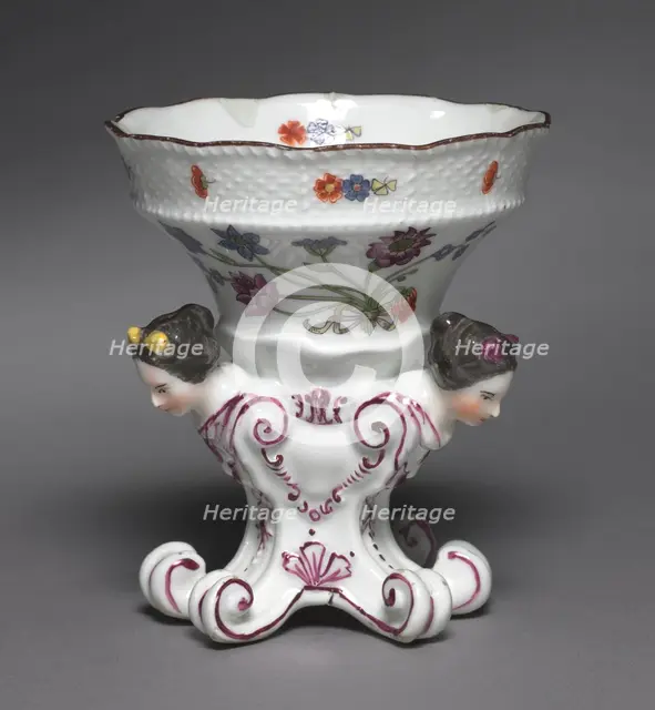 Pair of Salts from the Sulkowsky Service, c. 1736. Creator: Meissen Porcelain Factory (German); Johann Friedrich Eberlein (German, 1696-1749).