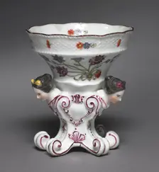 Pair of Salts from the Sulkowsky Service, c. 1736. Creator: Meissen Porcelain Factory (German); Johann Friedrich Eberlein (German, 1696-1749)