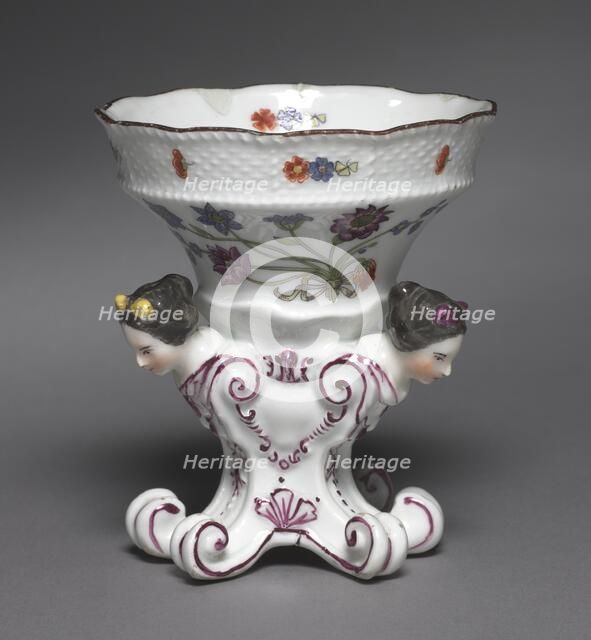 Pair of Salts from the Sulkowsky Service, c. 1736. Creator: Meissen Porcelain Factory (German); Johann Friedrich Eberlein (German, 1696-1749).