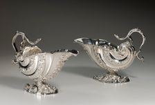 Pair Of Sauce Boats, 1746/47. Creator: Paul Crespin