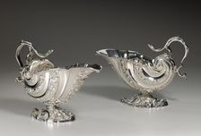 Pair Of Sauce Boats, 1746/47. Creator: Paul Crespin