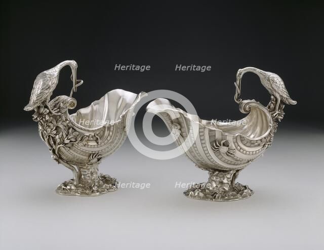 Pair of Sauceboats, 1737. Artist: Charles Frederick Kandler.