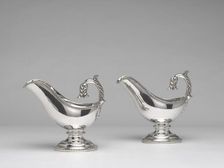 Pair of Sauceboats, c. 1830. Creator: Thomas Fletcher