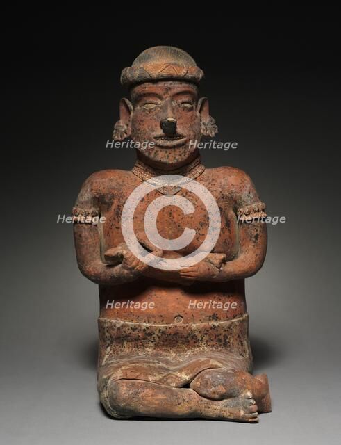 Pair of Seated Figures, 100 BC - 300 AD. Creator: Unknown.