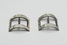 Pair of Shoe Buckles, England, Last quarter 18th century. Creator: Unknown
