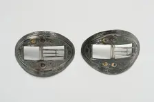 Pair of Shoe Buckles, England, Late 18th to early 19th century. Creator: Unknown