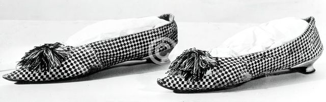 Pair of Shoes, England, 1795/1825. Creator: Unknown.