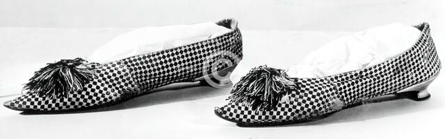 Pair of Shoes, England, 1795/1825. Creator: Unknown.