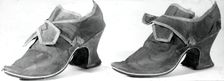Pair of Shoes, England, c.1720s. Creator: Unknown