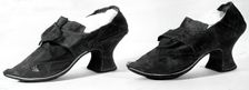 Pair of Shoes, England, c.1720s. Creator: Unknown