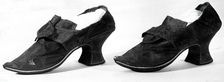Pair of Shoes, England, c.1720s. Creator: Unknown
