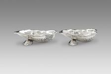 Pair of Shell-Shaped Dishes, 1887. Creator: Gorham Manufacturing Company