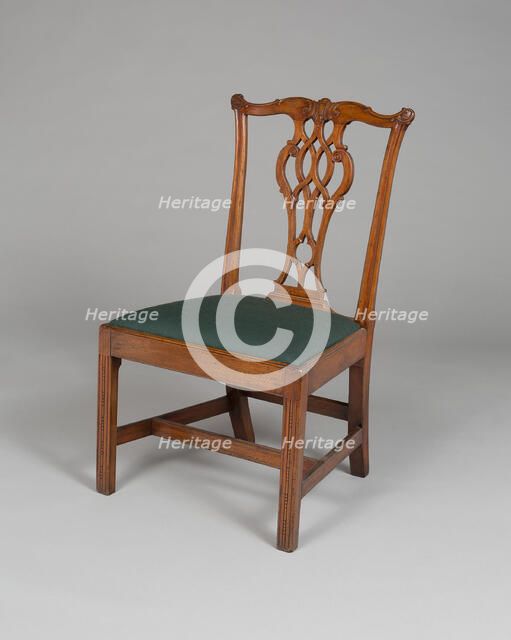 Pair of Side Chairs, 1760/80. Creator: Unknown.