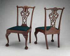 Pair of Side Chairs, 1770/90. Creator: Chapin School of Cabinetmakers