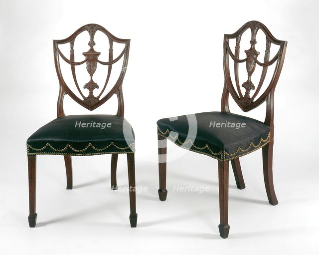 Pair of Side Chairs, 1794/99. Creator: Samuel McIntire.