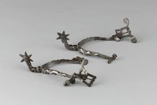 Pair of Spurs, Europe, c. 1630. Creator: Unknown