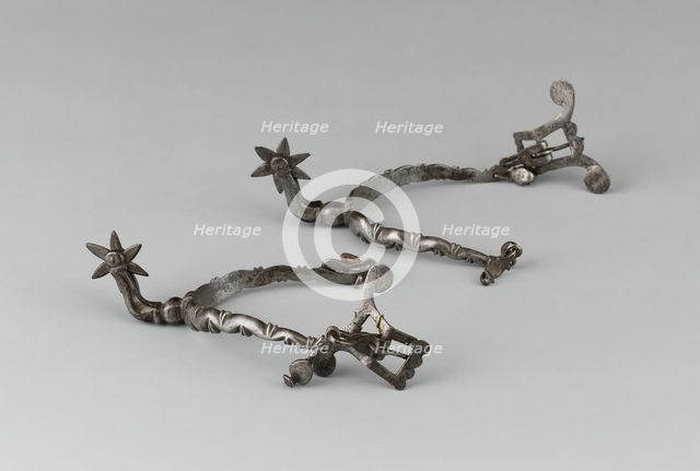 Pair of Spurs, Europe, c. 1630. Creator: Unknown.