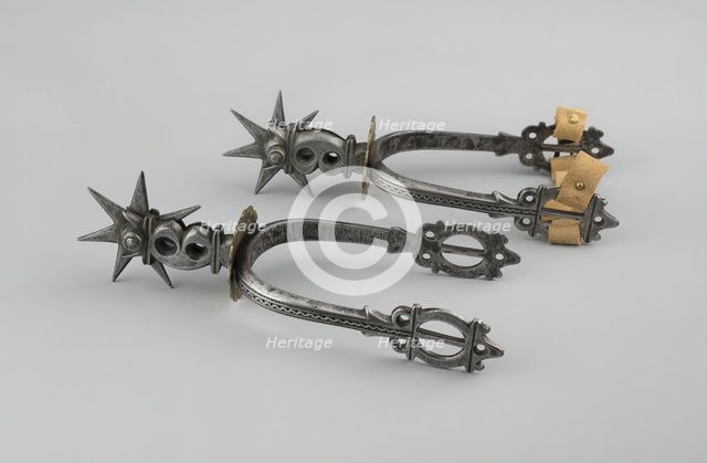 Pair of Spurs, France, 19th century. Creator: Unknown.