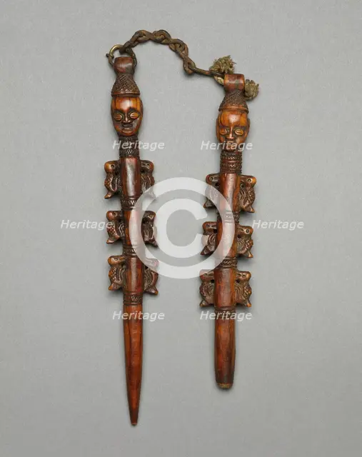 Pair of Staffs (Edan), Nigeria, 19th century or before. Creator: Unknown.