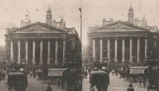 Pair of Stereograph Views of the Royal Exchange, London, England, 1850s-1910s. Creator: J F Jarvis