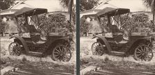 Pair of Stereograph Views of Early Automobiles, 1902-3. Creator: CH Graves