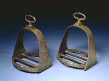 Pair of Stirrups, 1600s. Creator: Unknown