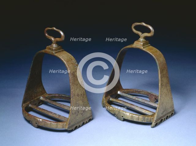 Pair of Stirrups, 1600s. Creator: Unknown.