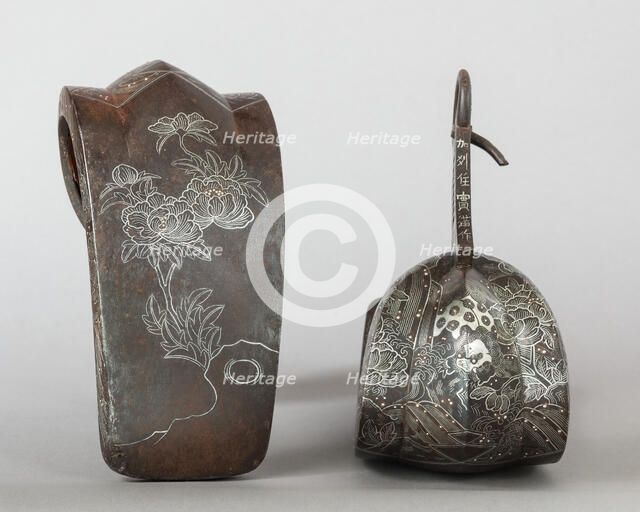 Pair of Stirrups (Abumi), Japanese, Kashu, probably 18th century. Creator: Sanemitsu.
