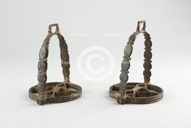 Pair of Stirrups, Flanders, 19th century (?) in 16th century European style. Creator: Unknown.
