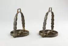 Pair of Stirrups, Flanders, 19th century (?) in 16th century European style. Creator: Unknown