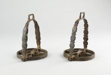 Pair of Stirrups, Flanders, 19th century (?) in 16th century European style. Creator: Unknown
