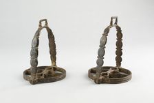 Pair of Stirrups, Flanders, 19th century (?) in 16th century European style. Creator: Unknown