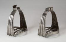 Pair of Stirrups, Germany, 16th century. Creator: Unknown