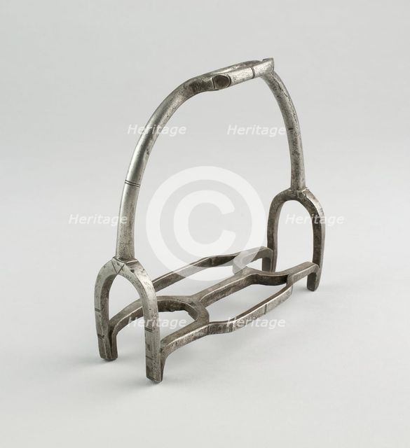 Pair of Stirrups, Germany, 19th century in early 16th century German style. Creator: Unknown.