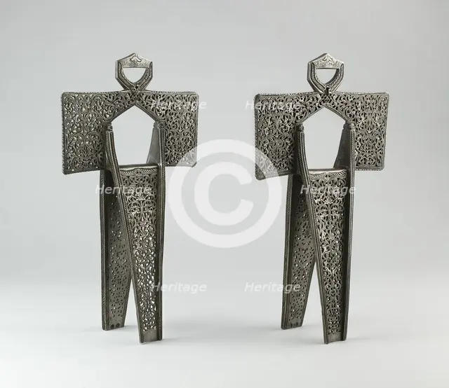 Pair of Stirrups, México, 1738. Creator: Master Morales.
