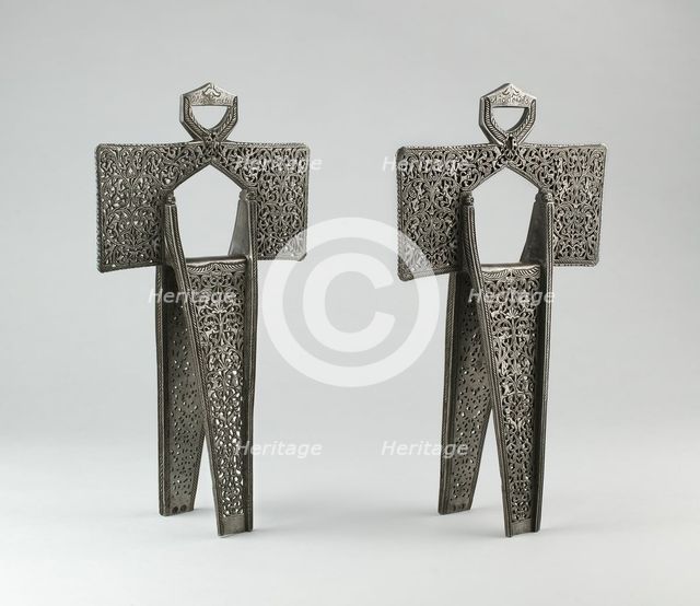 Pair of Stirrups, México, 1738. Creator: Master Morales.