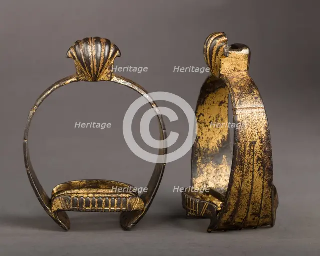 Pair of Stirrups, Netherlandish, first half 17th century. Creator: Unknown.