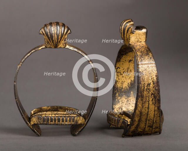 Pair of Stirrups, Netherlandish, first half 17th century. Creator: Unknown.