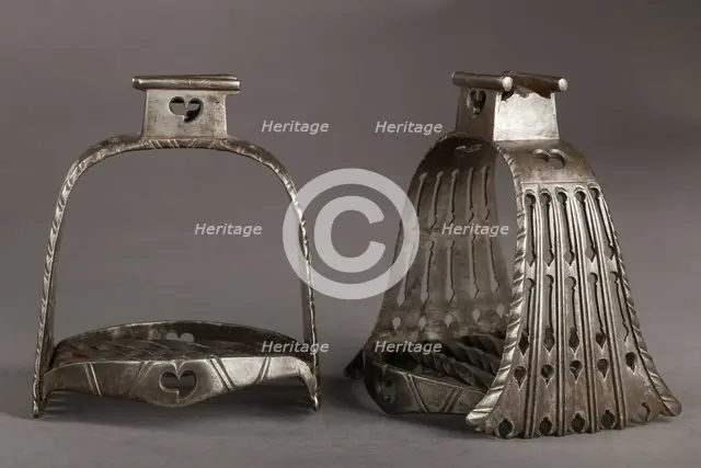 Pair of Stirrups, Spanish, late 16th century - early 17th century. Creator: Unknown.