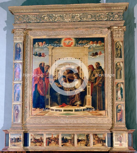 'Pala di Pesaro' altarpiece, c1474. Artist: Giovanni Bellini