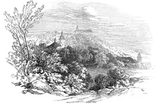 Palace of Molsdorf - from His Royal Highness Prince Albert's drawing, 1845. Creator: W. J. Linton