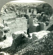 Palace of Nebuchadnezzar (6th Century B.C.) and Desolate Ruins of Once Mighty Babylon, Iraq (Mesopo Creator: Unknown