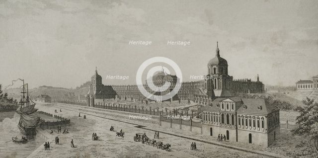 Palace of Oranienbaum (Lomonosov), Imperial Palace near St. Petersburg, Russia, 1839. Creator: Augustin François Lemaitre.