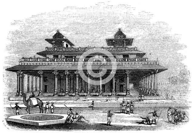Palace of Allahabad, India, 1847. Artist: Bonner